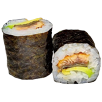 Maki de anguila y aguacate