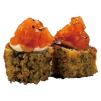 Maki de salmón tempura