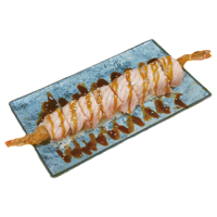 Salmón flameado uramaki
