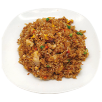 Arroz frito con pollo