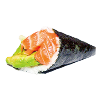 Temaki salmón